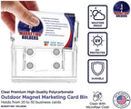 6 Pack Magnetic Outdoor Business Card Mobile Marketing with Lid and Take One Sticker Clear Acrylic Card Box by Marketing Holders - Image 5
