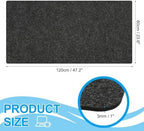 PATIKIL 47.2" x 23.6" Large Felt Desk Pad Protector, Non-Slip Desk Mat Full Table Mouse Pad Keyboard Mats for Laptop Computer Writing Desk Table Gaming Home, Dark Gray - Image 2