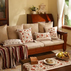 ISAENNE Vintage Linen Square Throw Pillow Cover,Set of 2,18"x18"-Albano A - Image 7