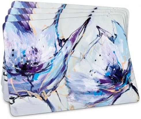 Pimpernel Blooms in Lilac, Rectangular Placemats - Set of 4 by Pimpernel