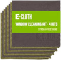 E-Cloth Window and Glass Cleaner Kit, Just Add Water - 4 Kits by E-Cloth