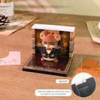 3D Calendar 2027, Desk Time Piece Calendar 2027,Tear-Away 3D Paper Art Notepad w LED Lights,Creative 3D Memo Artsy Pad Calendars, DIY Paper Carving Gift (Dr Mouse) - Image 3