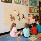 Scalloped Bulletin Board 48x36 inches, Decorative Felt Pin Board for Wall - Image 7