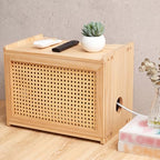 Wi-Fi Router Box Hider, Synthetic Rattan Decor, Wood by Unknown