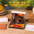 3D Dinosaur Calendar 2027 Time Piece Memo Pad with LED Light - Image 2
