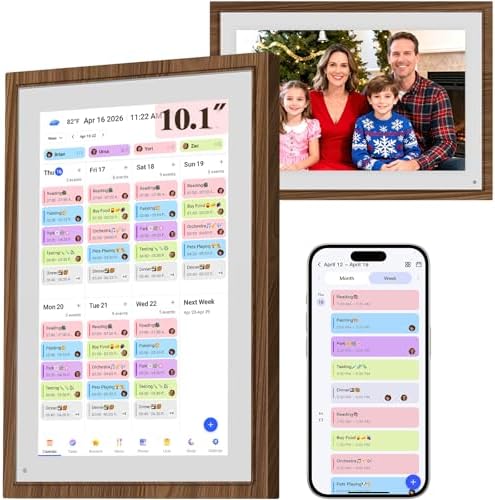 10.1" Digital Calendar Wall Touch Screen, No-Subscription, Smart Calendar by Herncptar