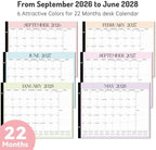 Forvencer 2027 Desk Calendar, Planner Sept 2026 - Jun 2028, 22 Month 22x17" - Image 2