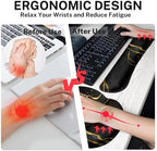 Britimes Keyboard Mouse Pad Set, 4 in 1 Desk Mat Set, Marble Black Gold - Image 4