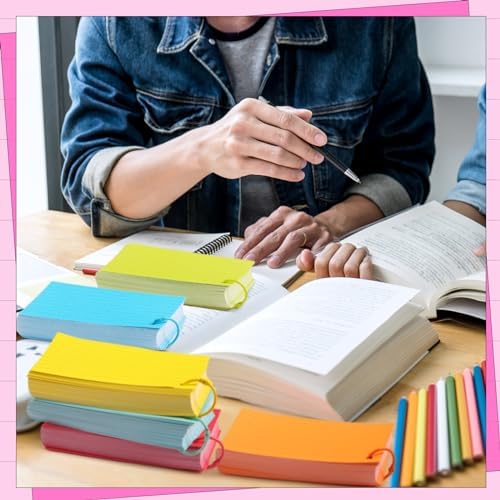Ctosree 1440 Pcs Back to School Index Cards, 3 x 5 Inch, Neon Color - Image 4