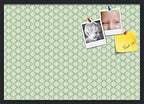 PinPix 34x24 inch Cork Bulletin Board. This Decorative Framed Pin Board Comes with Diamond Pattern in Green Design and Satin Black. Ideal for Home, Office Decor or School (PinPix-586) by PinPixBulletinBoards