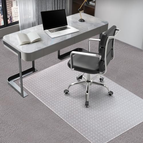 Vicwe Office Chair Mat for Carpeted Floors, 55"X36" Chair Mats with Studs by Vicwe
