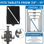 Mount-It! Anti-Theft Universal Tablet Floor Stand with Locking Clamp, Black - Image 2