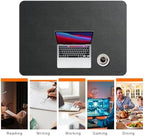 Mydours 40"x28" XL Large Desk Mat - Full Desk Blotter Mouse Pad, (Black) - Image 5