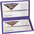 StoreSMART - Metallic Violet Folding Business Card Holders - 25 Pack - Polypropylene Plastic (RPP2915MV-25) by StoreSMART