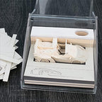 3D Paper Note Roadster Model Sticky Notes Paper Three-Dimensional Sports Car 3D Memo Pad Bookmark Pen Holder DIY Creative Gift (White) - Image 6