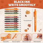 Fall Notebooks with Pens Bulk, 24 Sets, 5.5 x 4.7 In, Maple Leaves - Image 3