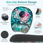 Large Mouse Pad with Wrist Support 4 in1 Set, XXL Big Game Mousepad + Keyboard Wrist Rest+Mouse Wrist Rest+Coaster Ergonomic Gaming Mat for Home Office Table Computer I Nice Green Mandala - Image 5