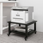 Natwind 2 Tier Laser Printer Stand,20''x20'' Under Desk Printer Cart, Black by Natwind