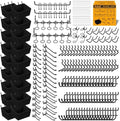 ELEAD 286-Piece Extra Thick Pegboard Hooks Set, 1/4" Heavy Duty Black Peg Board Organizer Accessories with Bins, Metal Pegboard Accessories with Pegs Lock, Peg Board Hooks for Hanging by ELEAD