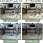 48"x72" Office Chair Mat for Hardwood Floor, Non-Slip Washable Cyan - Image 6