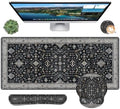 Mousepad Set，Keyboard Mat+Wrist Support Mouse Pad+Wrist Rest Pad+Coaster by Unknown