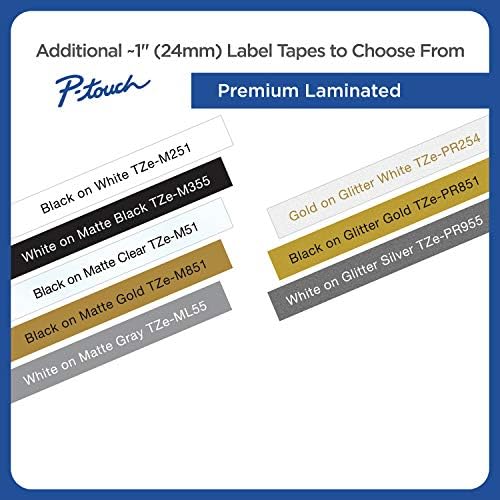 Brother Genuine P-Touch TZE-FX651 Tape, 1" (0.94") Wide Flexible-ID Laminated Tape, Black on White, Best Suited for Wire Wrapping and Flagging, Water-Resistant, 0.94" x 26.2' (24mm x 8M), TZE-FX651 - Image 6