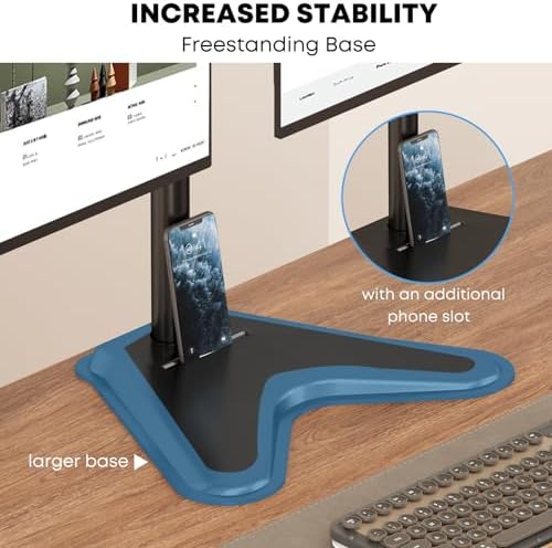 PUTORSEN Quad Monitor Stand for 4 Screens, 17-32", 19.8 lbs Each - Image 6