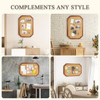 Scalloped Edge Wooden Frame Cork Board 30x20in (75x50CM) - Image 7