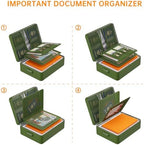 DocSafe 5200°F Fireproof Document Organizer Box with Lock, Green (Soft) - Image 5