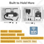 Mount-It PRO 9" Recessed in-Wall TV Media Box, Ventilated, 22 lbs - Image 3