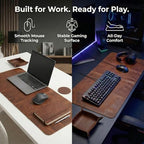 LL LEATHER LOVERS Leather Desk Mat, 13" x 28" Antique Brown, Desk Mouse Pads on Top of Desks, Non Slip Top Grain Leather Desk Blotter, Laptop Desk Mat, Desk Writing Pad for Office and Home - Image 5