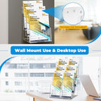 2Pcs Acrylic Brochure Holder 8.5 x 11, 3 Tier Brochure Display Stand - Image 4