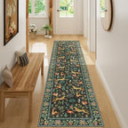 DUKINO 2x8 Washable Runner Rug, Non Slip Animal Kitchen Runner Rug, Black - Image 5