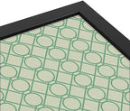 PinPix 28x24 inch Cork Bulletin Board. This Decorative Framed Pin Board Comes with Diamond Pattern in Green Design and Satin Black. Ideal for Home, Office Decor or School (PinPix-586) - Image 4