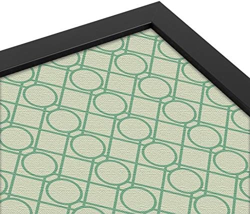 PinPix 28x18 inch Cork Bulletin Board. This Decorative Framed Pin Board Comes with Diamond Pattern in Green Design and Satin Black. Ideal for Home, Office Decor or School (PinPix-586) - Image 4