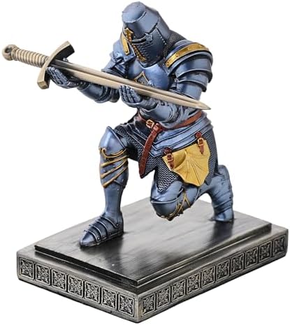 Templar Vanguard Soldier Pen Holder Desk Organizers Crafts as Gifts Blue by NCQIXIAO