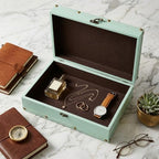 DreamsEden Wooden Decorative Storage Box, Home Shelf Decor in Serene Green - Image 4
