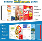 20 Pack Wall Sign Holder 8.5x11 Magnetic Plastic Sign Holder with Magnetic and Adhesive Tapes, Adhesive Clear Display Sign Frame for Fridge, Metal, Wall, Door, Document Protectors Holders - Image 6