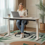 36"x48" Office Chair Mat for Hardwood Floor, Non-Slip Washable Beige Grey - Image 2