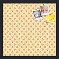 PinPix 17x17 inch Cork Bulletin Board. This Decorative Framed Pin Board Comes with Diamonds in Red and Yellow Design and Satin Black. Ideal for Home, Office Decor or School (PinPix-333) by PinPixBulletinBoards