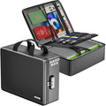 Fireproof Document Box with Lock, Hard-Shell File Organizer, Black by ZOOPIP