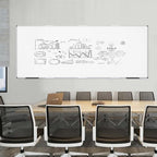 VIZ-PRO Large Magnetic Dry Erase Whiteboard, 120 x 48 Inches, Foldable - Image 6