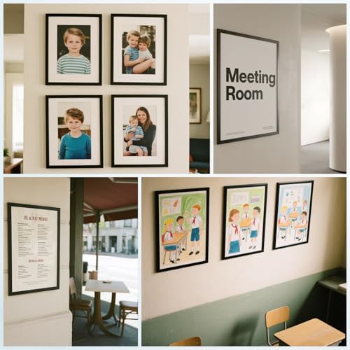 NUITPY 25 Pack Magnetic Sign Holder, 8.5in x 11in Magnetic Paper Holder - Image 5