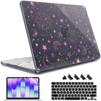 May Chen Compatible with MacBook Neo 13 inch Case 2026 Model A3404, Plastic Hard Shell,Keyboard Cover,Screen Protector,Dust Plug, for MacBook Neo 13" with A18 Pro Chip,Cosmic Galaxy by MayChen