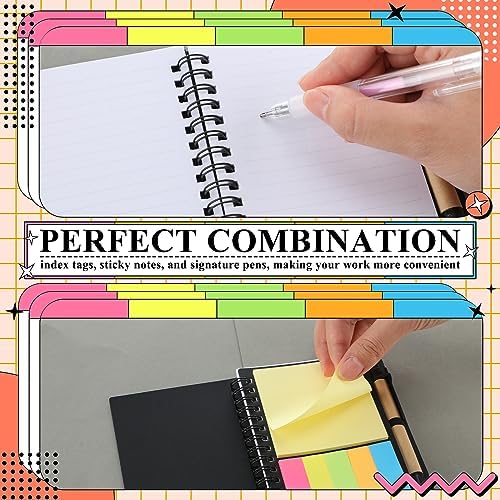 Qilery 30 Pack Lined Spiral Notebook Bulk Small Notepad and Pen Set - Image 4