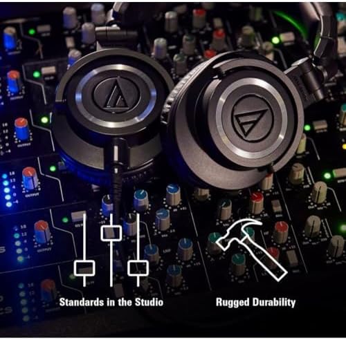 Audio-Technica ATH-M50x Closed-Back Monitor Headphones | Black Bundle - Image 7