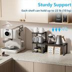 Golener Countertop Shelf, Kitchen Counter Organizer, Adjustable, Stackable - Image 4