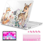 Mektron Case for 2026 MacBook Neo 13-inch A18 Pro chip A3404 Laptop Cover with 13-inch (Diagonal) Liquid Retina Display+ Keyboard Cover+ Screen Protector, Fox and Deer by Mektron