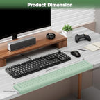 Leolee L-Shaped Desk Long Wrist Rest Elbow 60CM, Pale Green Arm Rest Desk - Image 6