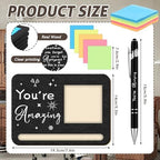 Kosiz 10 Set Wooden Sticky Note Holder Kit, Classic, Black - Image 2